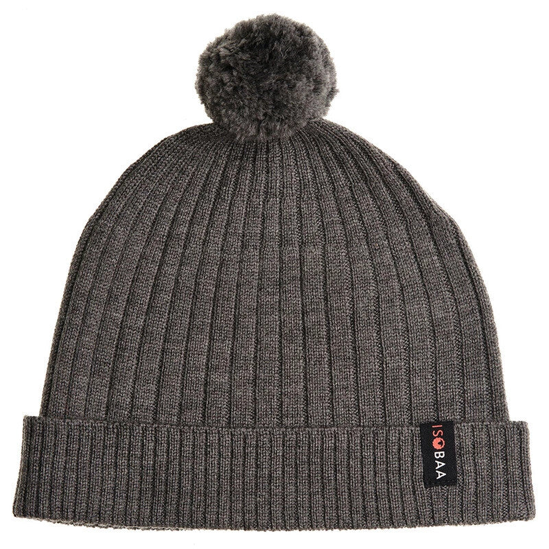 ISOBAA Merino Stripe Beanie Winter Hat