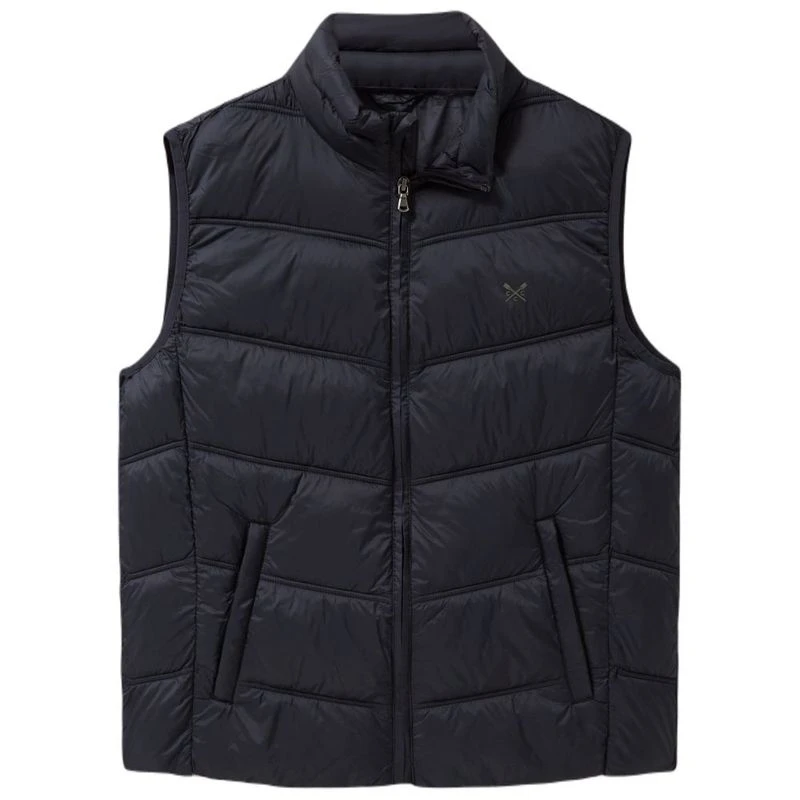 CREW CLOTHING CO. Mens Lightweight Gilet (Black)