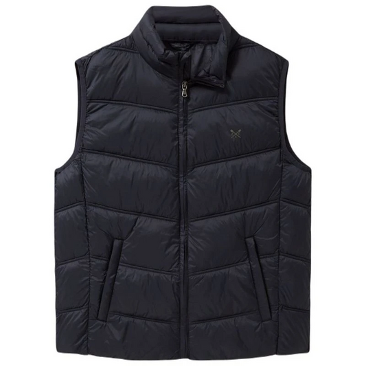 CREW CLOTHING CO. Mens Lightweight Gilet (Black)