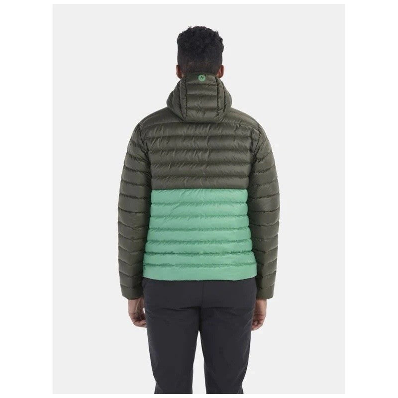 MARMOT Mens Highlander Hooded Walking Hiking Jacket (Rosin Green/Clover)