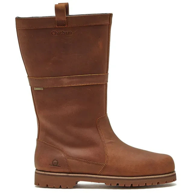 Chatham Men's Loyton Waterproof Leather Boots in Walnut