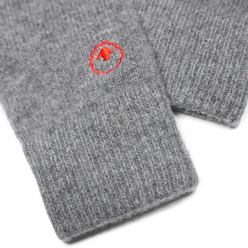 ISOBAA 6gg Merino Knitted Gloves (Charcoal Melange)