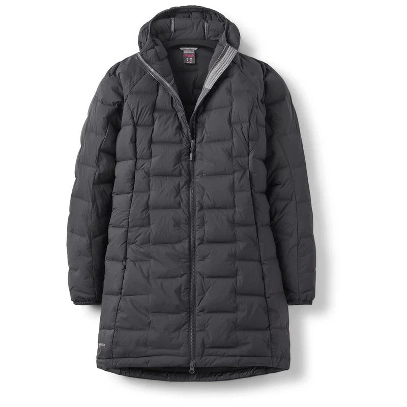 Rab Womens Cubit Stretch Parka Jacket Winter Hiking Walking (Ebony)