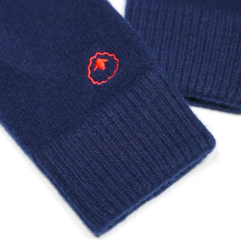 ISOBAA 6gg Merino Knitted Gloves (Navy)