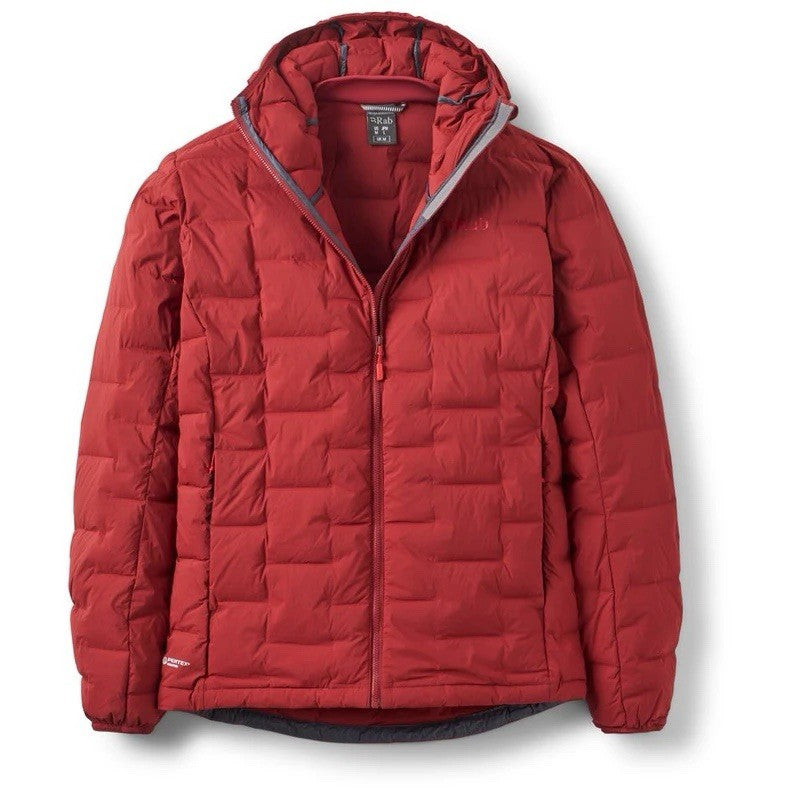 Rab Mens Cubit Walking Hiking Winter Stretch Down Jacket (Oxblood Red)