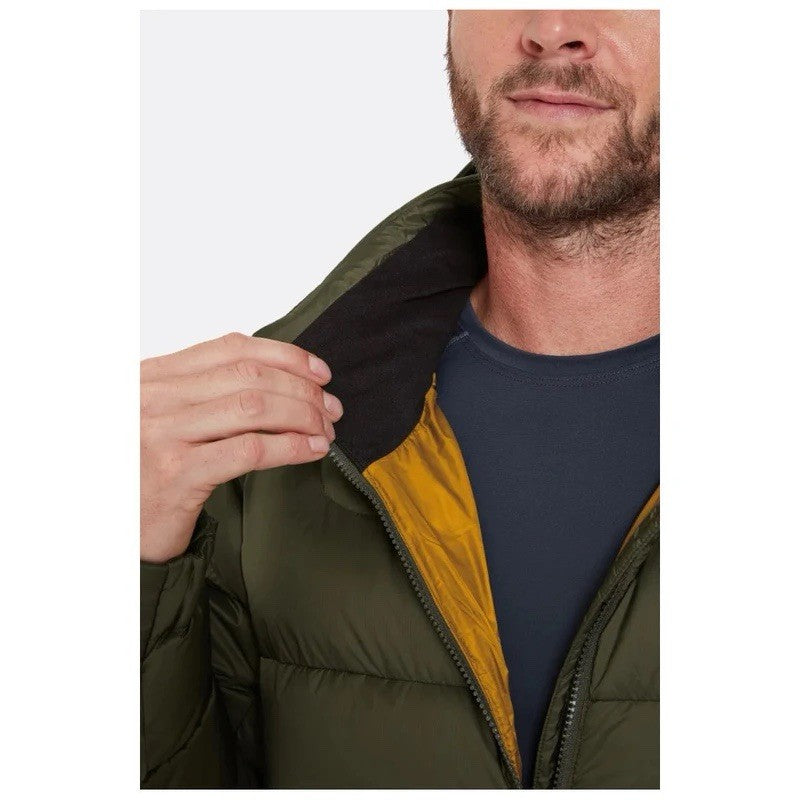 RAB Mens Ascent Down Jacket Walking Hiking Winter Outdoors  (Army)
