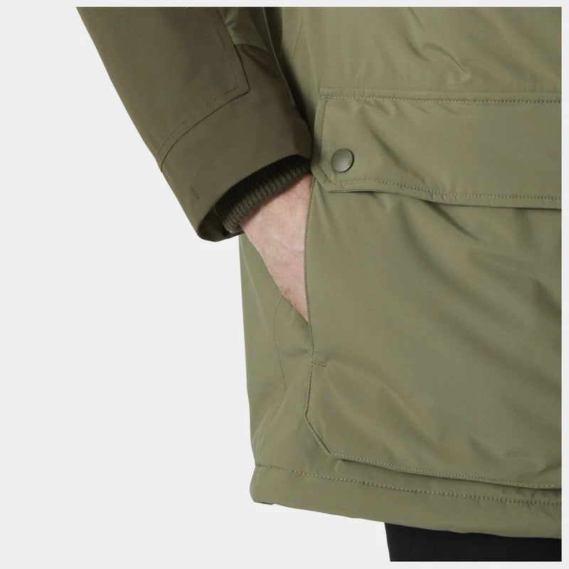 HELLY HANSEN Mens Winter  Insulated Parka Jacket (Utility)
