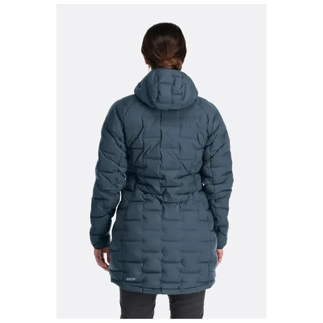 Rab Womens Cubit Stretch Parka Jacket  Warm Winter Hiking Walking (Blue)