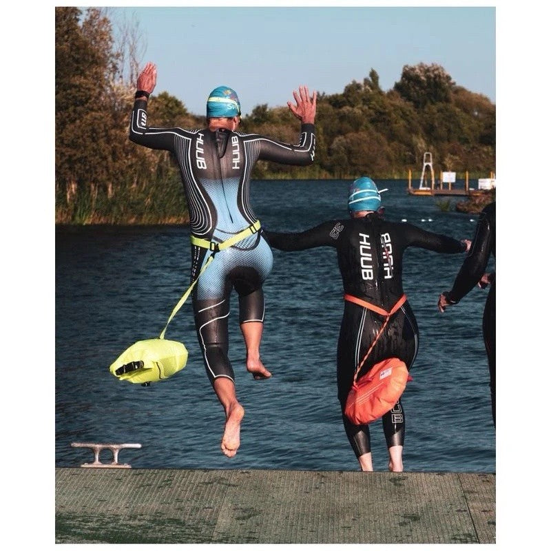 Huub Air Dry Bag Device Buoy Tow Float Swimming Inflatable Open Water Swim Buoy