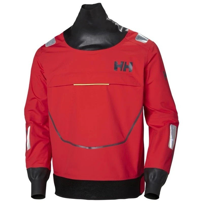 HELLY HANSEN Mens Aegir Race Smock Light Jacket (Alert Red)