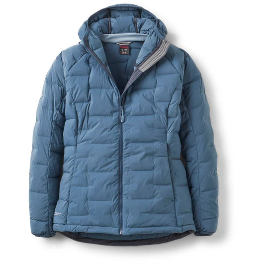 Rab Womens Cubit Stretch Down Jacket Warm Winter Hiking Walking Outdoors (Blue)