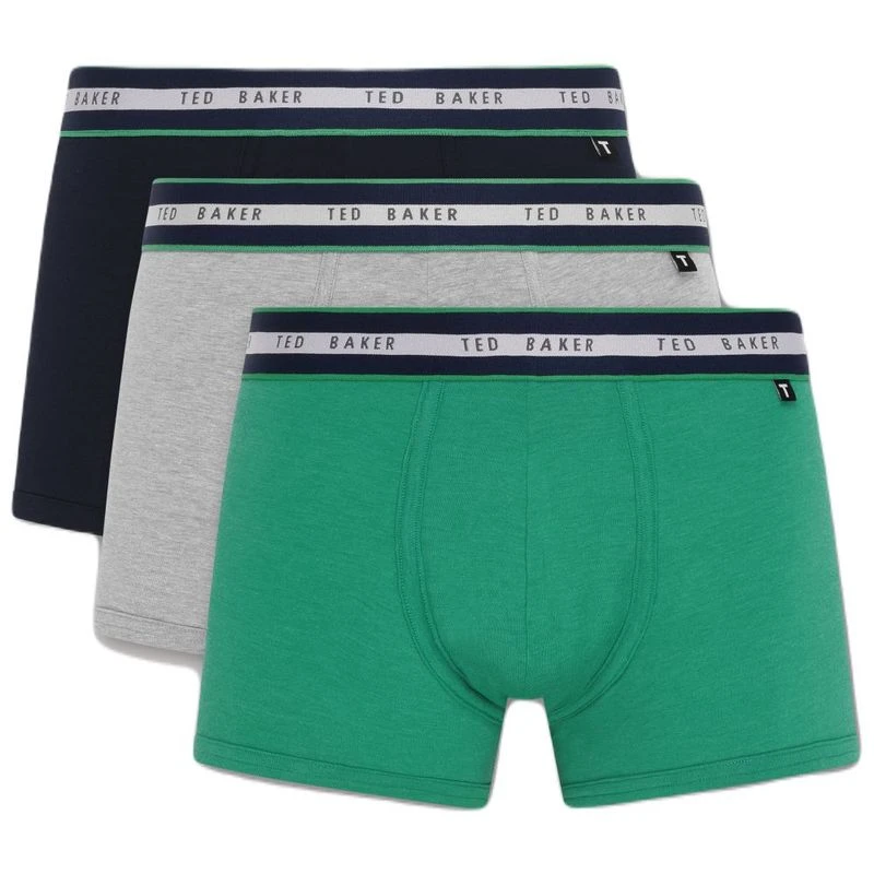 Ted Baker Boxer Shorts Mens 3 Pack Cotton Trunks Stretch Comfort Underwear