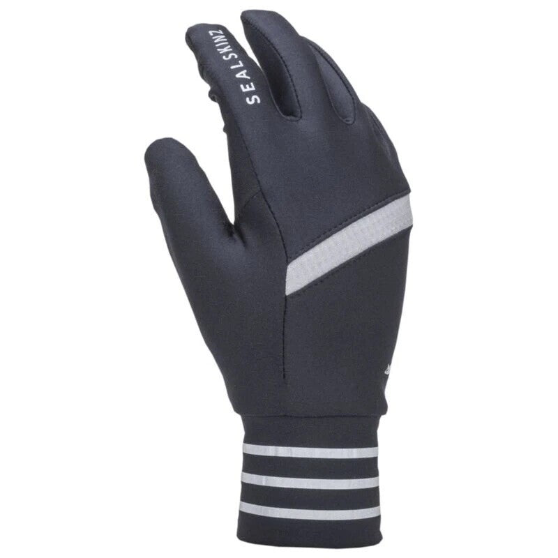 SealSkinz Solo Reflective Gloves  (Black/Grey) XL