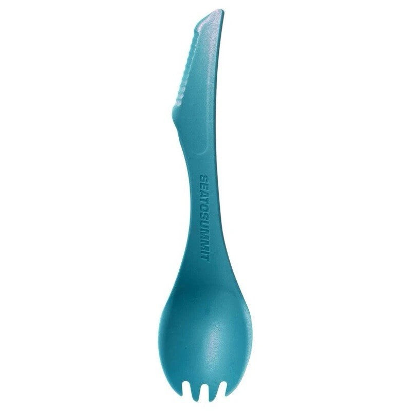 Sea to Summit Lightweight Delta Spork with Serrated Knife - Pacific BLUE