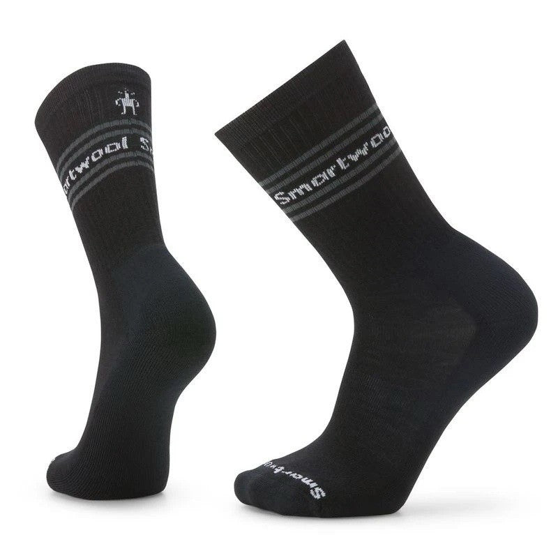 SMARTWOOL EveryDay Logo Crew Socks (Black)