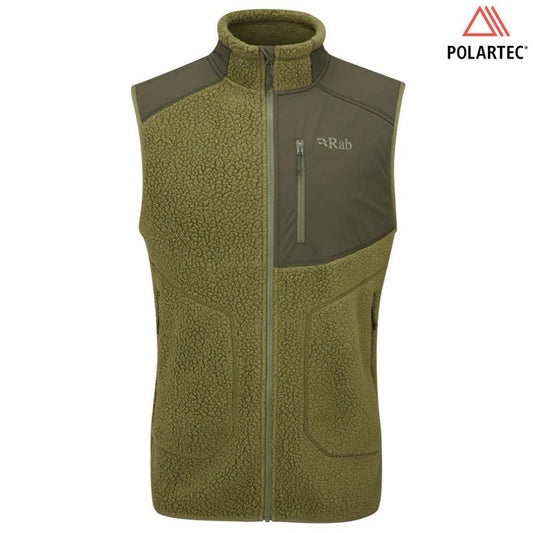 RAB Mens Outpost Gilet Walking Hiking Outdoors Climbing  (Chlorite Green)