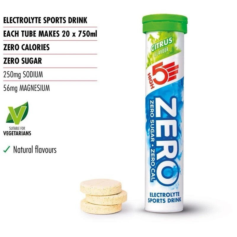HIGH5 ZERO  Electrolytes Triple Hydration (Mixed Flavours - 3 x 20 Tablets)