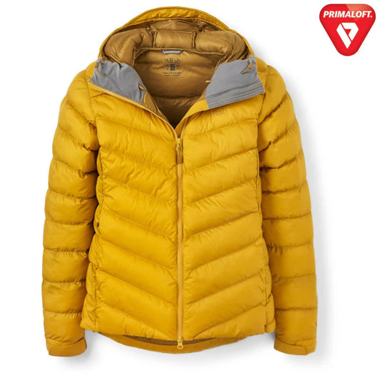 Rab Womens Nebitron Pro Insulated Jacket Walking Hiking Outdoors (Sahara)
