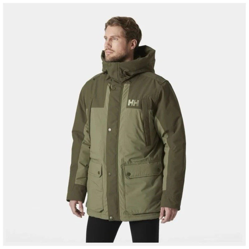 HELLY HANSEN Mens Winter  Insulated Parka Jacket (Utility)