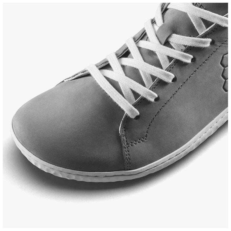 VIVOBAREFOOT Mens Geo Court Nubuck Casual Shoes (Grey)