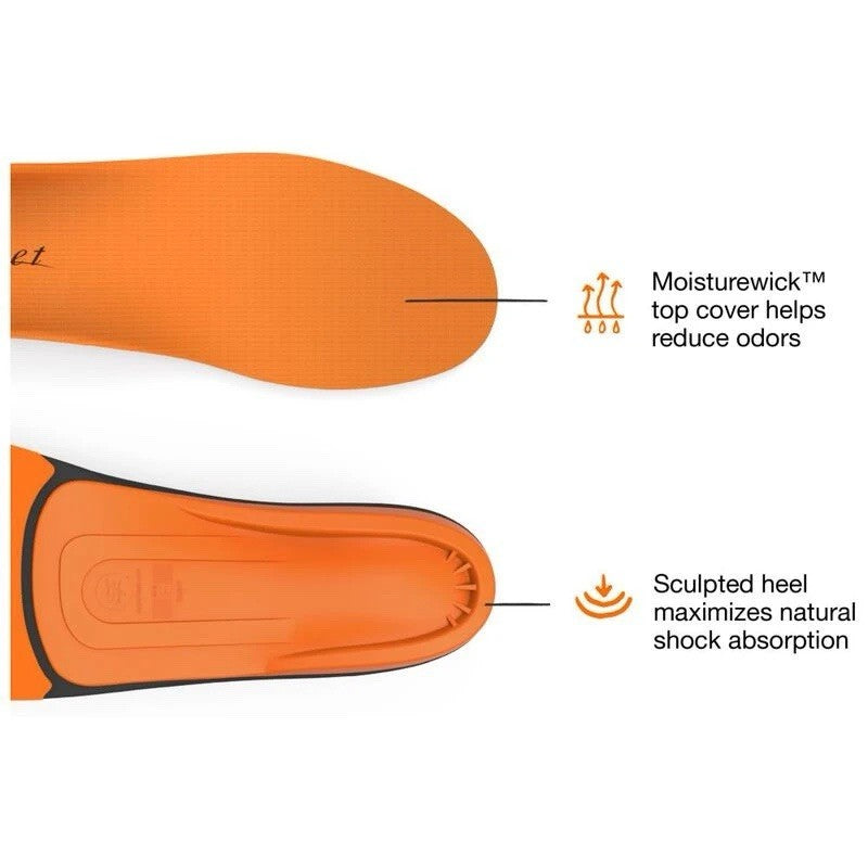 SUPERFEET All-Purpose High Impact Support Insoles (Orange)