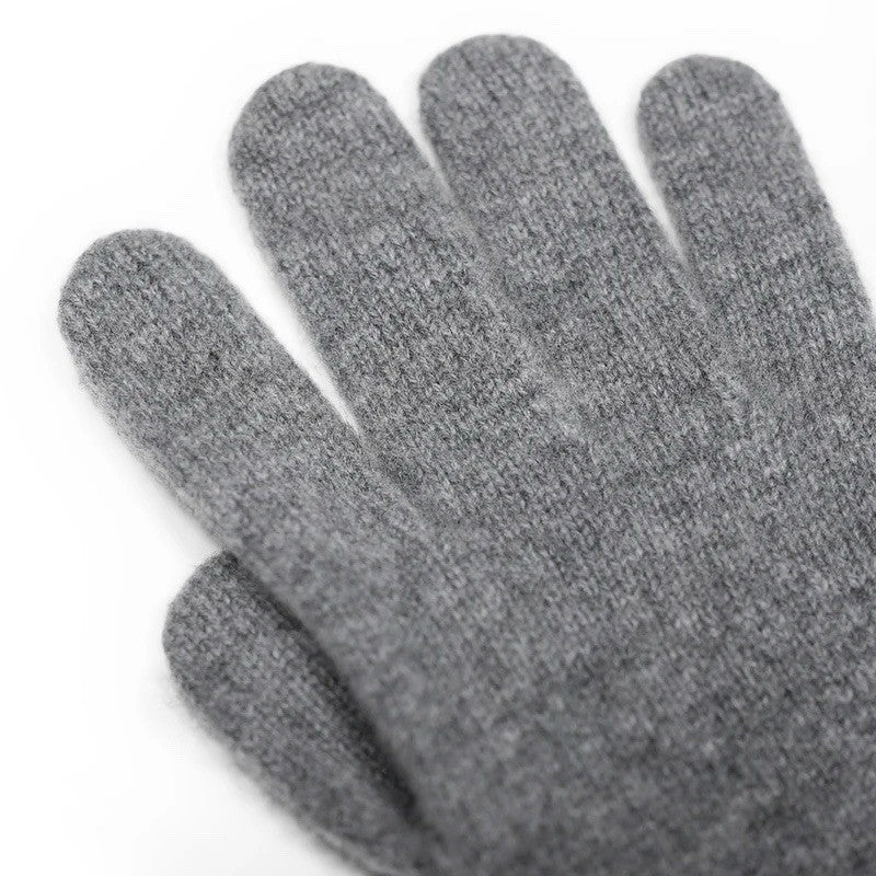 ISOBAA 6gg Merino Knitted Gloves (Charcoal Melange)