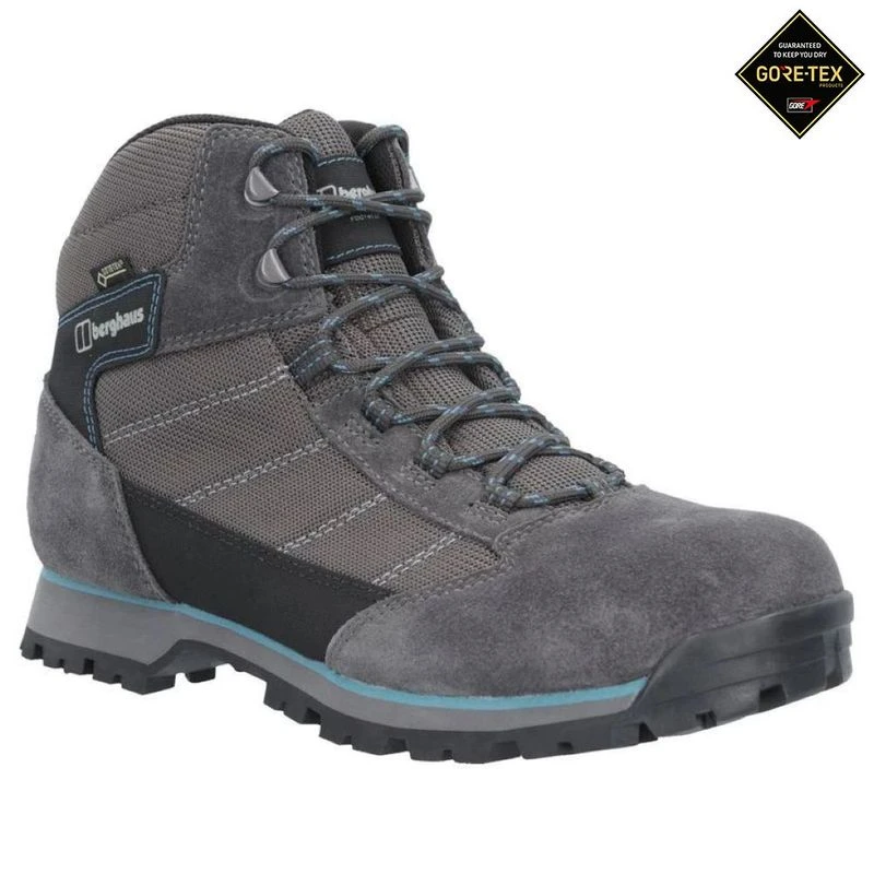 BERGHAUS Women's Baltra Trek GTX Tech Hiking Walking Boots (Dark Grey/Teal)