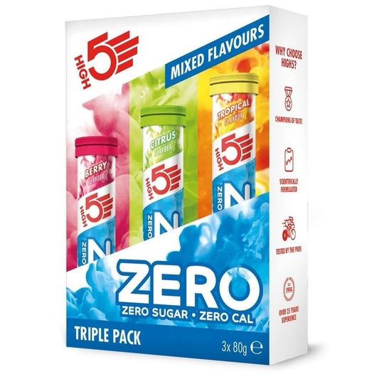 HIGH5 ZERO  Electrolytes Triple Hydration (Mixed Flavours - 3 x 20 Tablets)