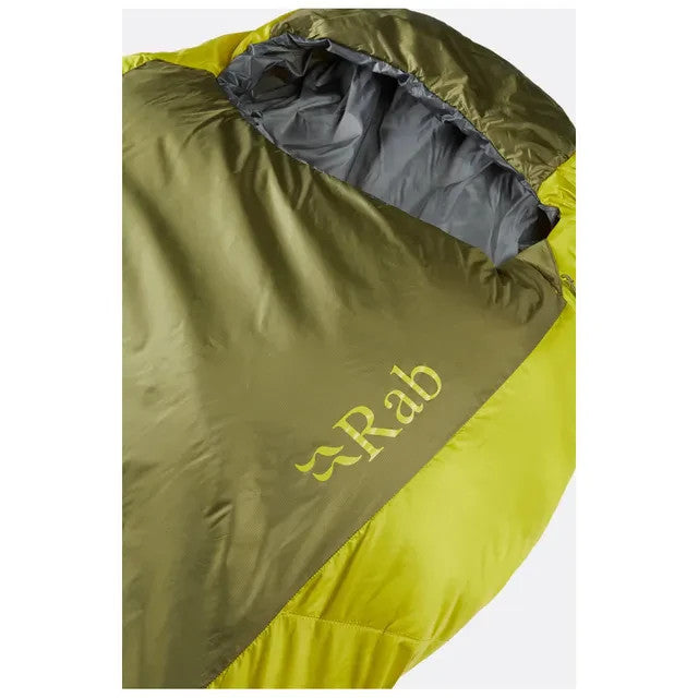 Rab Solar Eco 0 Reg Sleeping Bag Camping Hiking Mountaineering (Green)