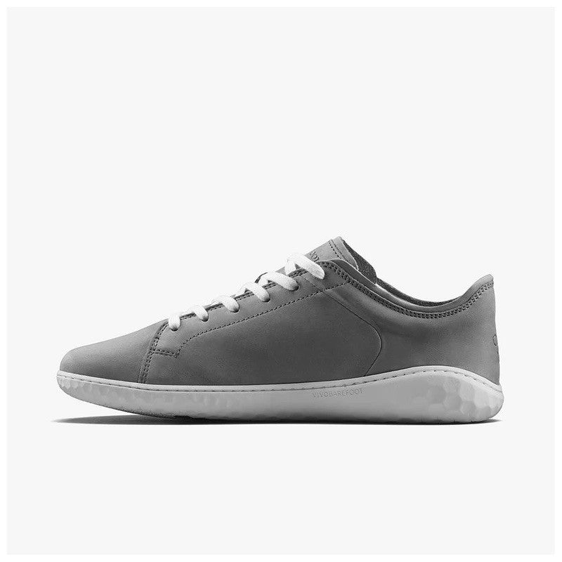 VIVOBAREFOOT Mens Geo Court Nubuck Casual Shoes (Grey)