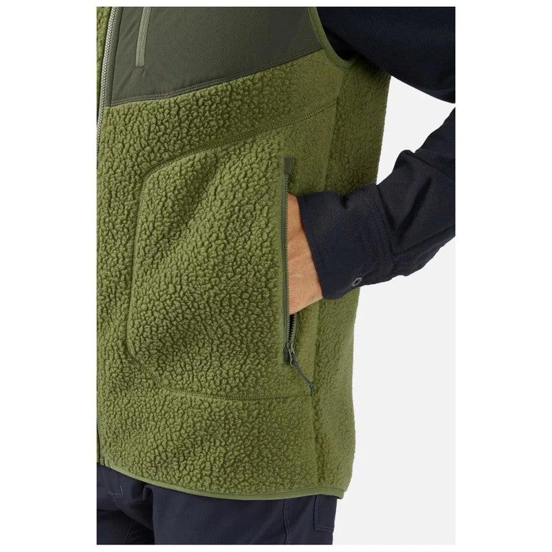 RAB Mens Outpost Gilet Walking Hiking Outdoors Climbing  (Chlorite Green)