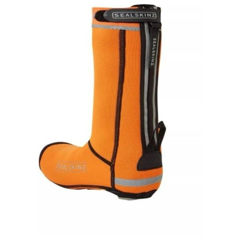 SealSkinz Hempton All Weather Closed-Sole Cycle Overshoes - Orange