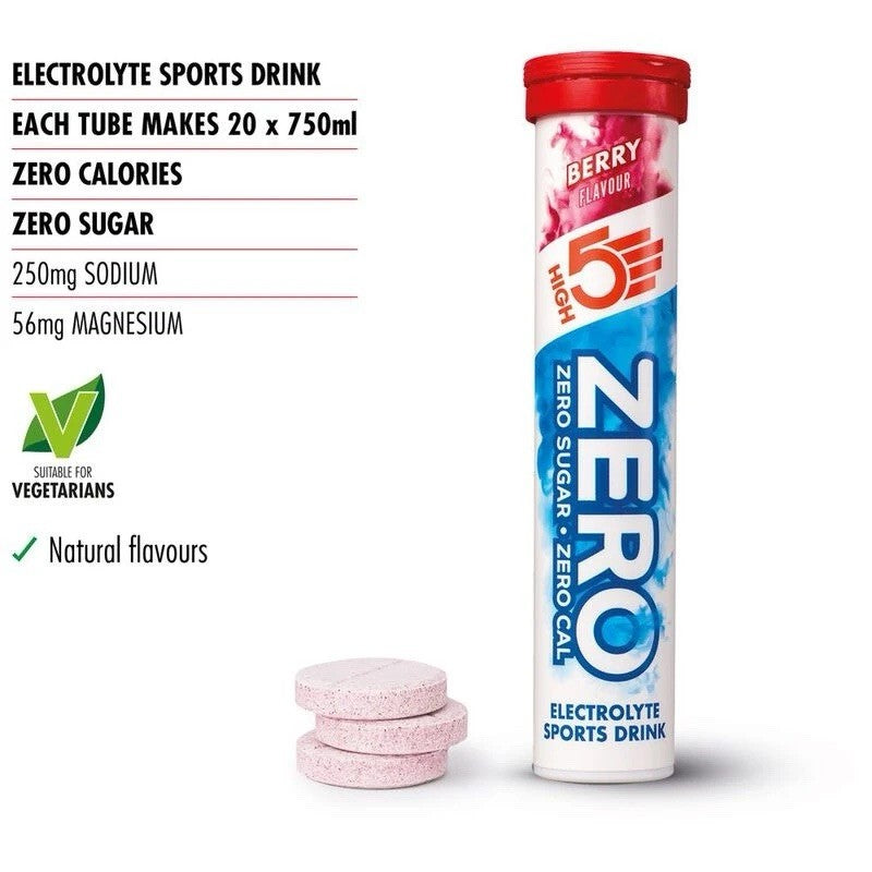 HIGH5 ZERO  Electrolytes Triple Hydration (Mixed Flavours - 3 x 20 Tablets)