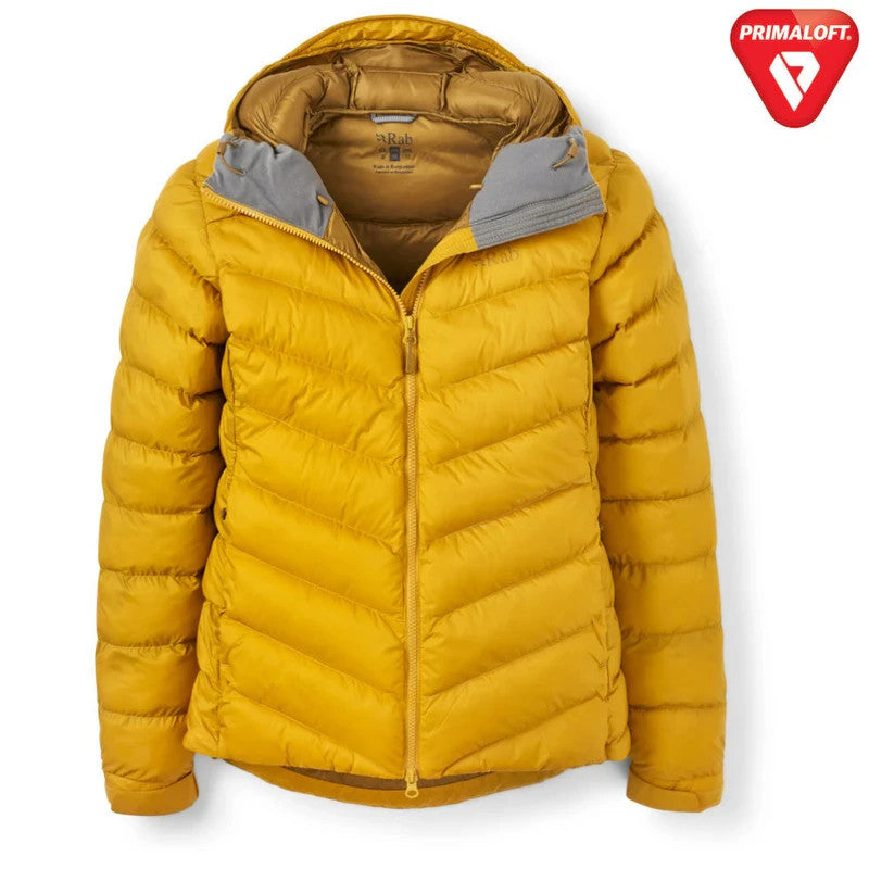 Rab Womens Nebitron Pro Insulated Jacket Walking Hiking Outdoors (Sahara)