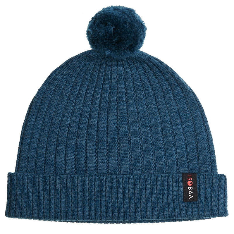 ISOBAA Merino Stripe Beanie Winter Hat