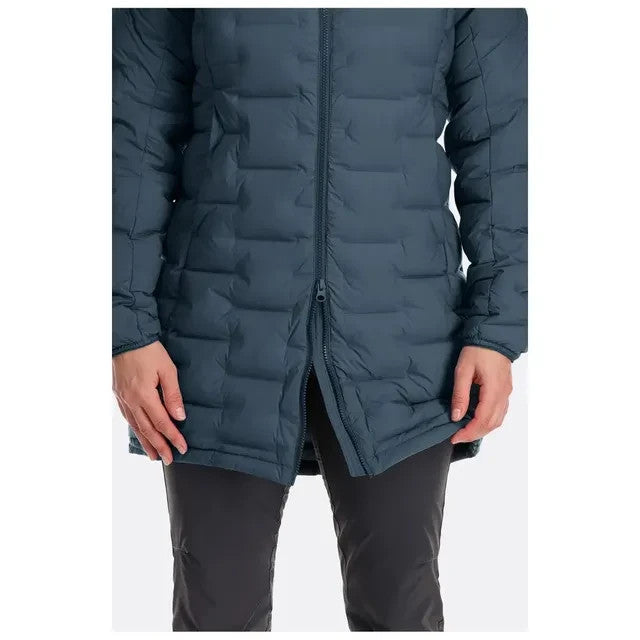 Rab Womens Cubit Stretch Parka Jacket  Warm Winter Hiking Walking (Blue)