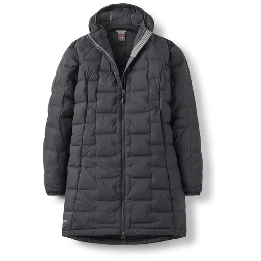 Rab Womens Cubit Stretch Parka Jacket  Winter Hiking Walking (Ebony)