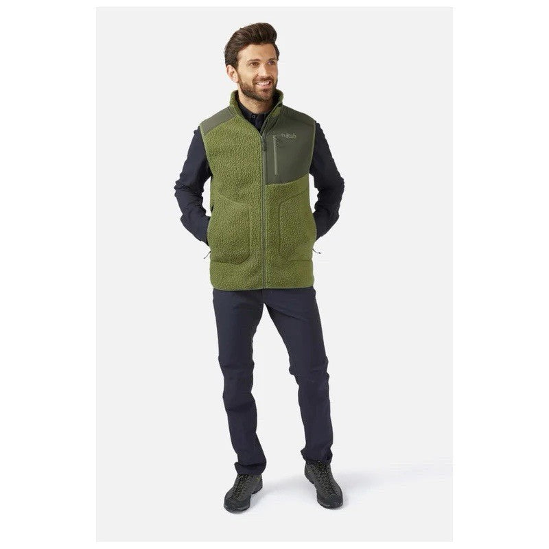 RAB Mens Outpost Gilet Walking Hiking Outdoors Climbing  (Chlorite Green)