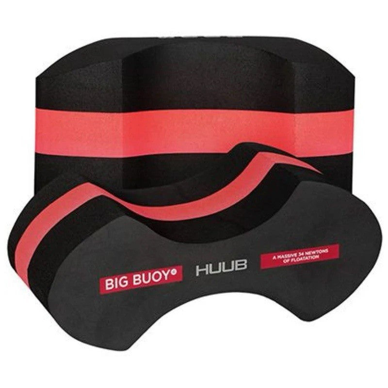 HUUB Big Buoy 4 Pull Swimming Buoy (Black/Red) 34 Newtons of buoyancy