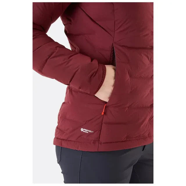 Rab Womens Cubit Stretch Down Jacket  Winter Hiking Walking Outdoors (Heather)