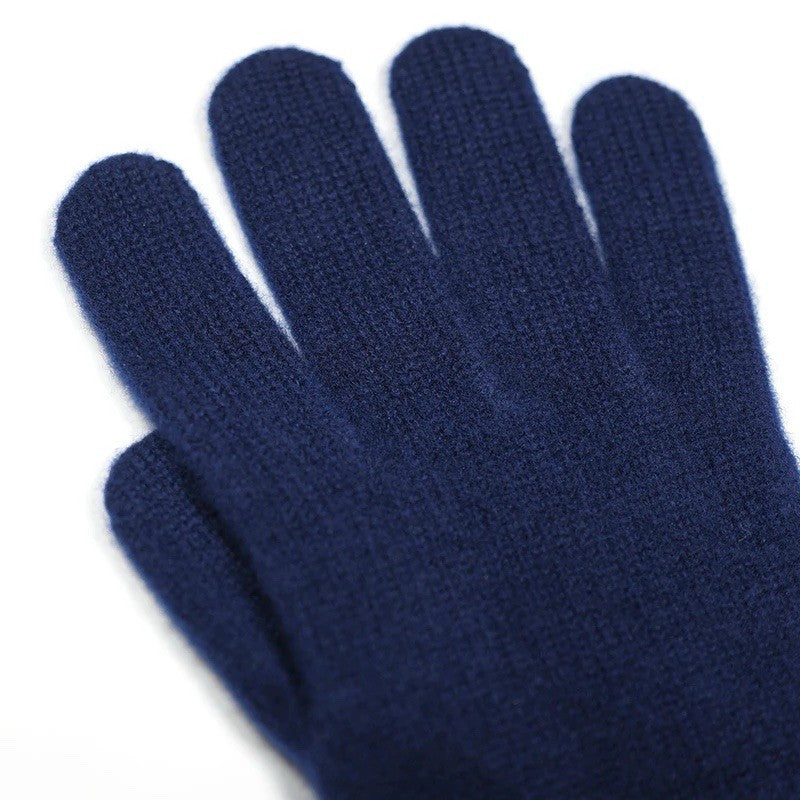 ISOBAA 6gg Merino Knitted Gloves (Navy)