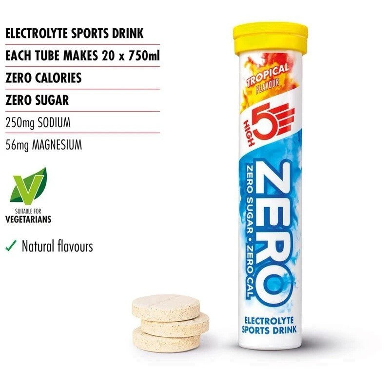 HIGH5 ZERO  Electrolytes Triple Hydration (Mixed Flavours - 3 x 20 Tablets)