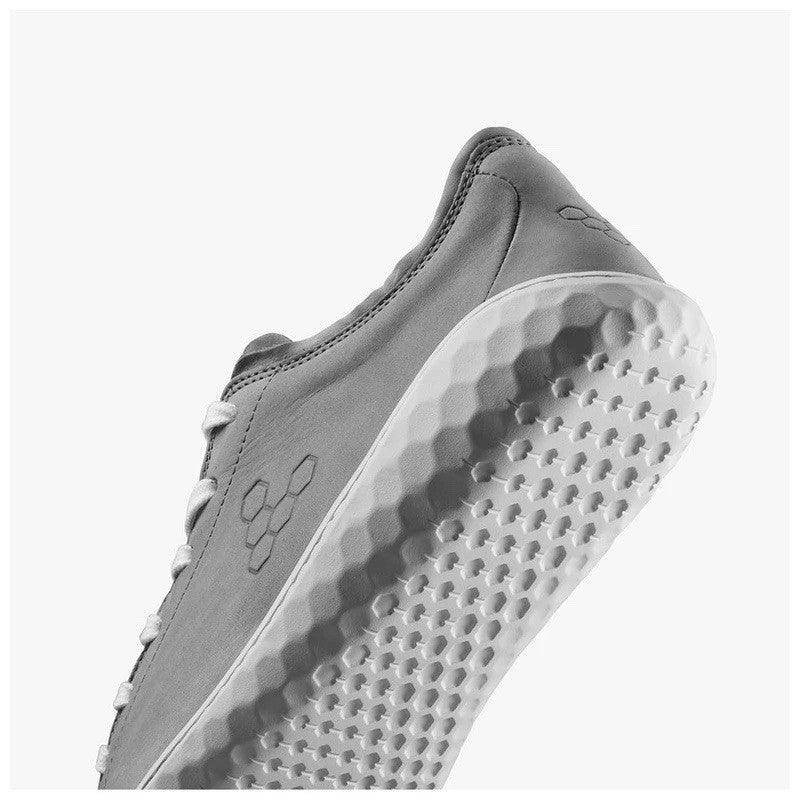 VIVOBAREFOOT Mens Geo Court Nubuck Casual Shoes (Grey)