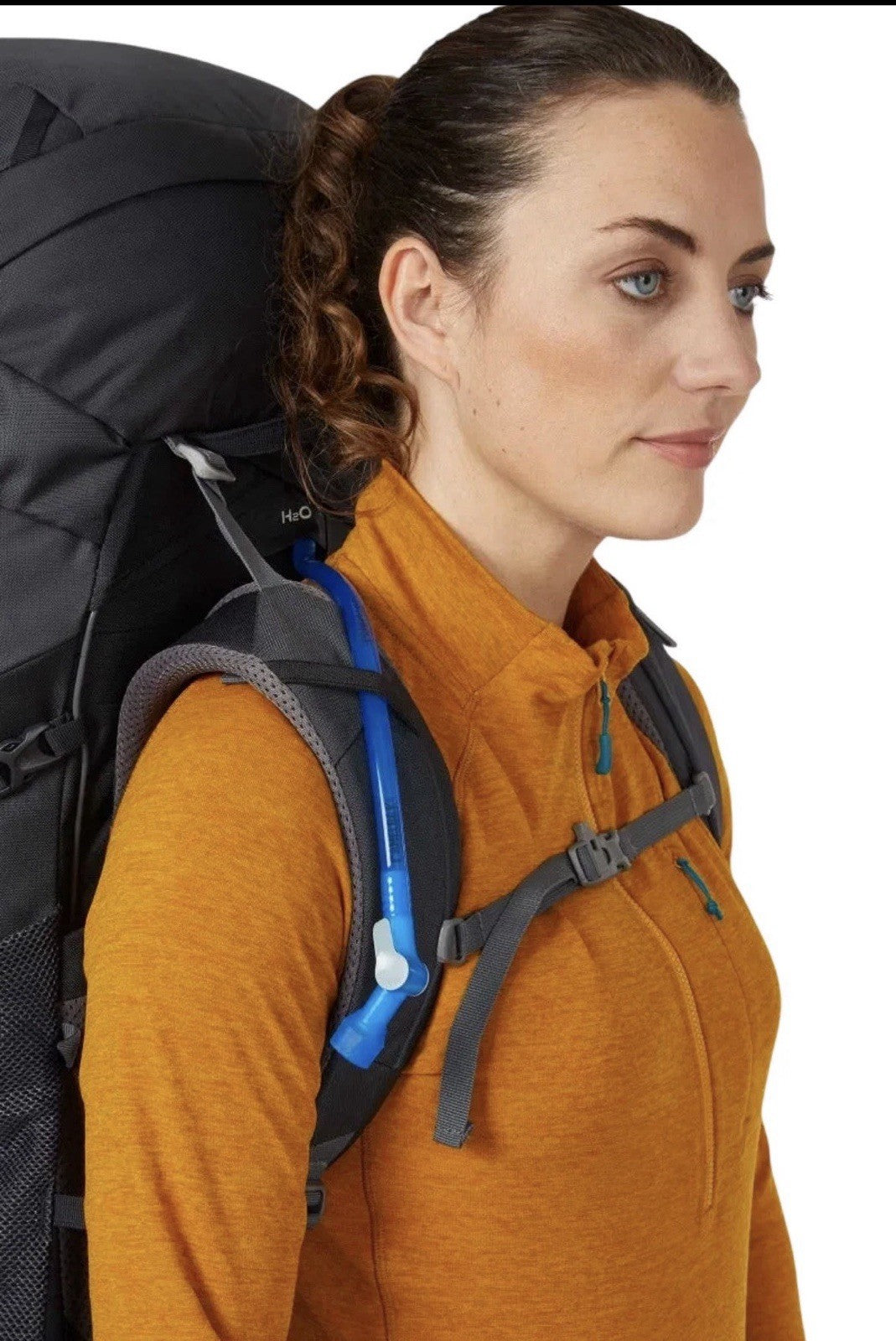 Lowe Alpine Sirac Plus 65L Narrow Dimension Hiking Backpack Walking - Ebony (L)