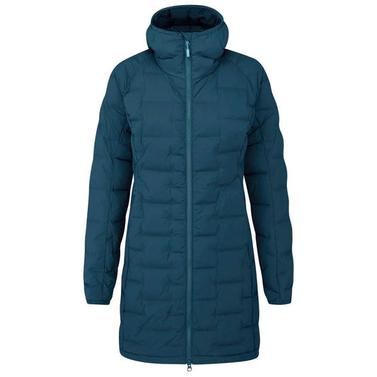 Rab Womens Cubit Stretch Parka Jacket  Warm Winter Hiking Walking (Blue)