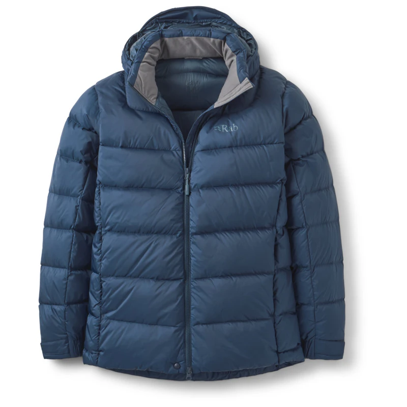 RAB Mens Ascent Down Jacket Walking Hiking Winter Outdoors  (Blue)