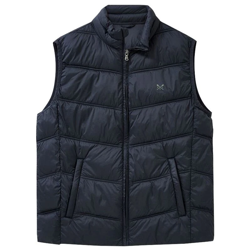 CREW CLOTHING CO. Mens Lightweight Gilet (Black)